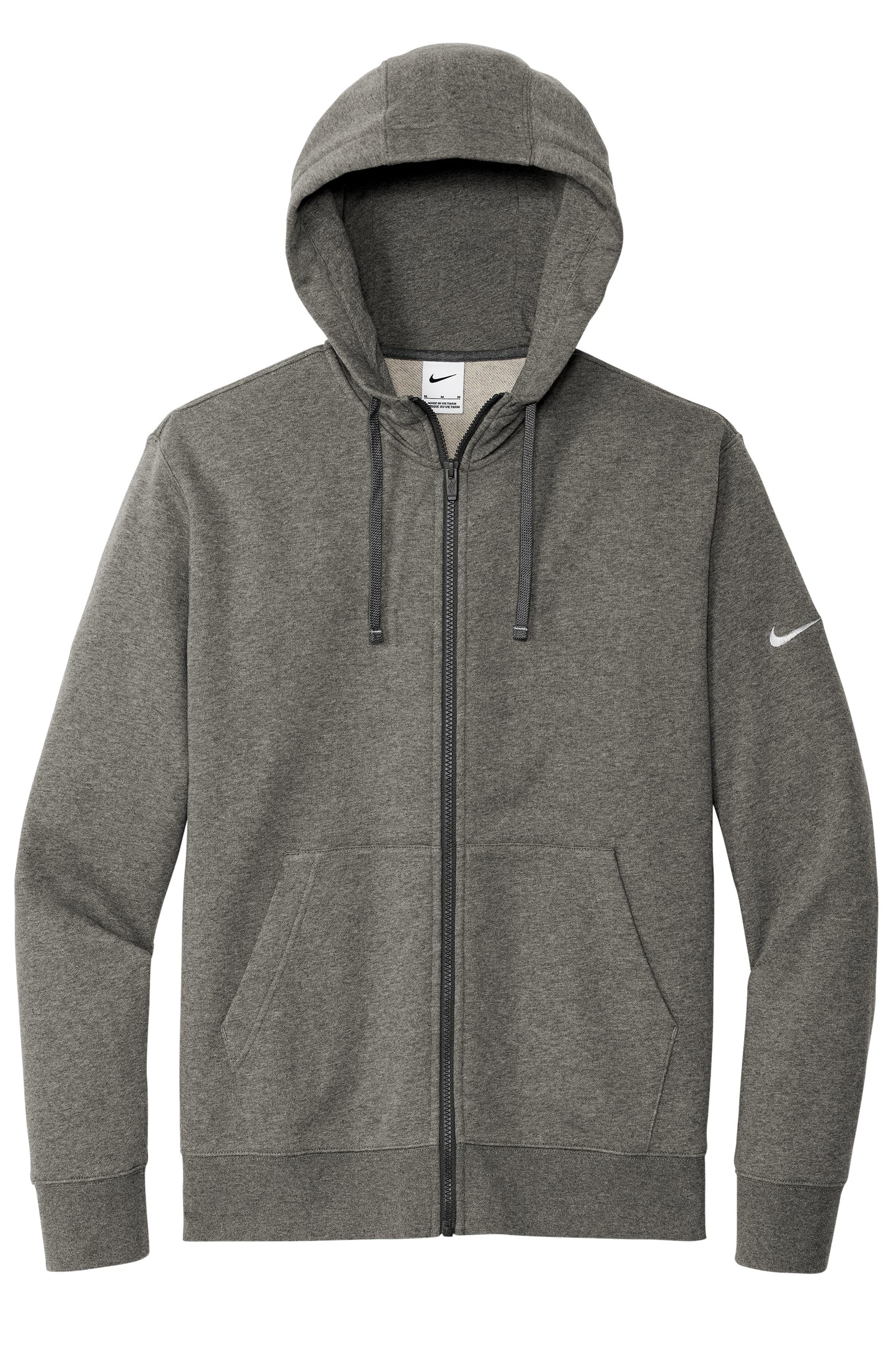 Nike Club Fleece Sleeve Swoosh Full-Zip Hoodie - Custom Embroidered