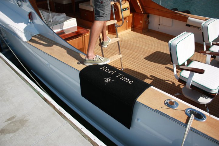 Personalized Gunwale Boarding Mat - LARGE