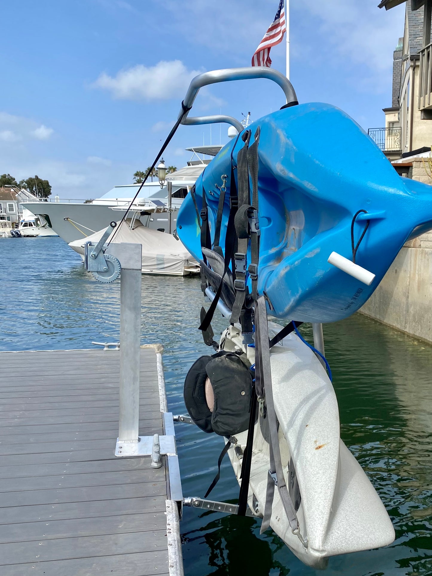 Seahorse Double Kayak or Paddleboard Floating Dock Launch & Stow Rack - CLEARANCE SALE