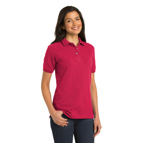 Ladies Pique Knit Polo