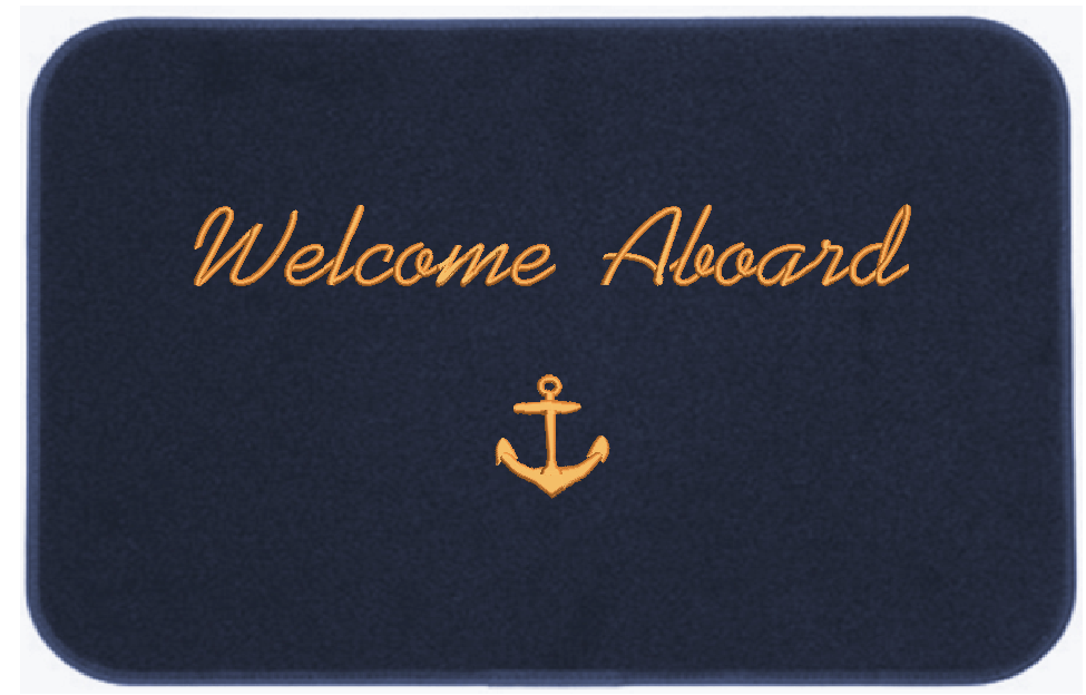 Welcome Aboard Mat Modern Look