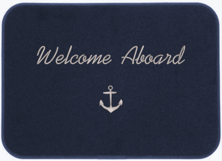 Welcome Aboard Mat Modern Look