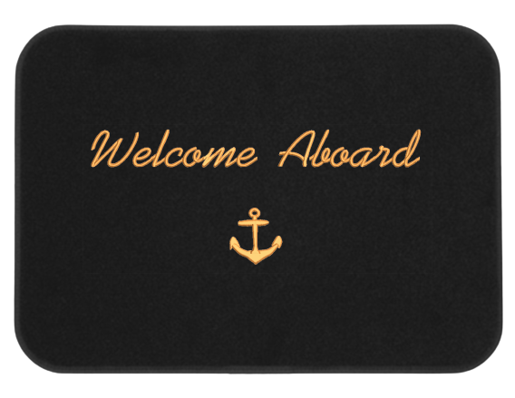 Welcome Aboard Mat Modern Look