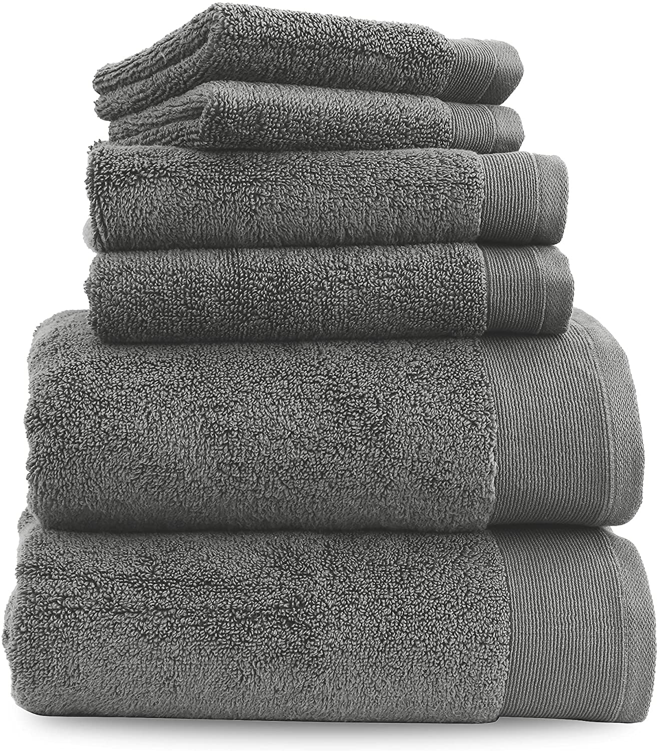 6 Piece Luxury Towel Set - Custom Embroidery