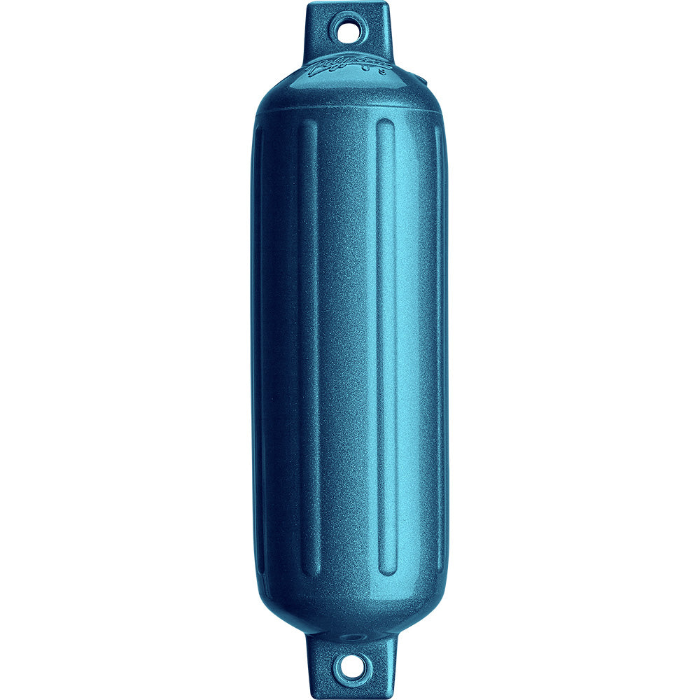 Polyform G-4 Twin Eye Fender 6.5" x 22" - Metallic Blue [G-4-METALLIC BLUE]