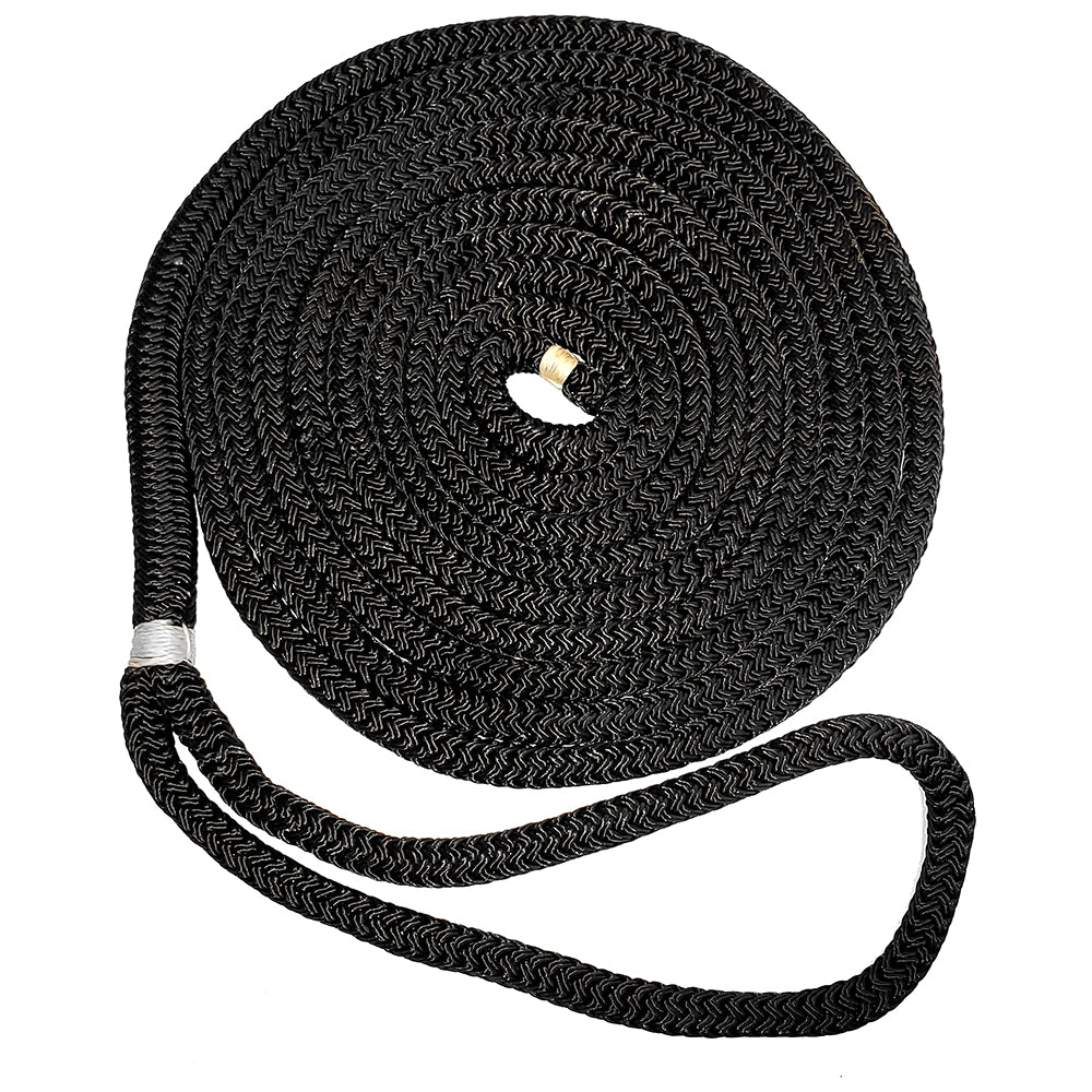 New England Ropes 1/2" Double Braid Dock Line - Black - 25 [C5054-16-00025]