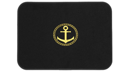 Premium Embroidered Icon Mats - Anchor, Compass, Pirate or Tuna