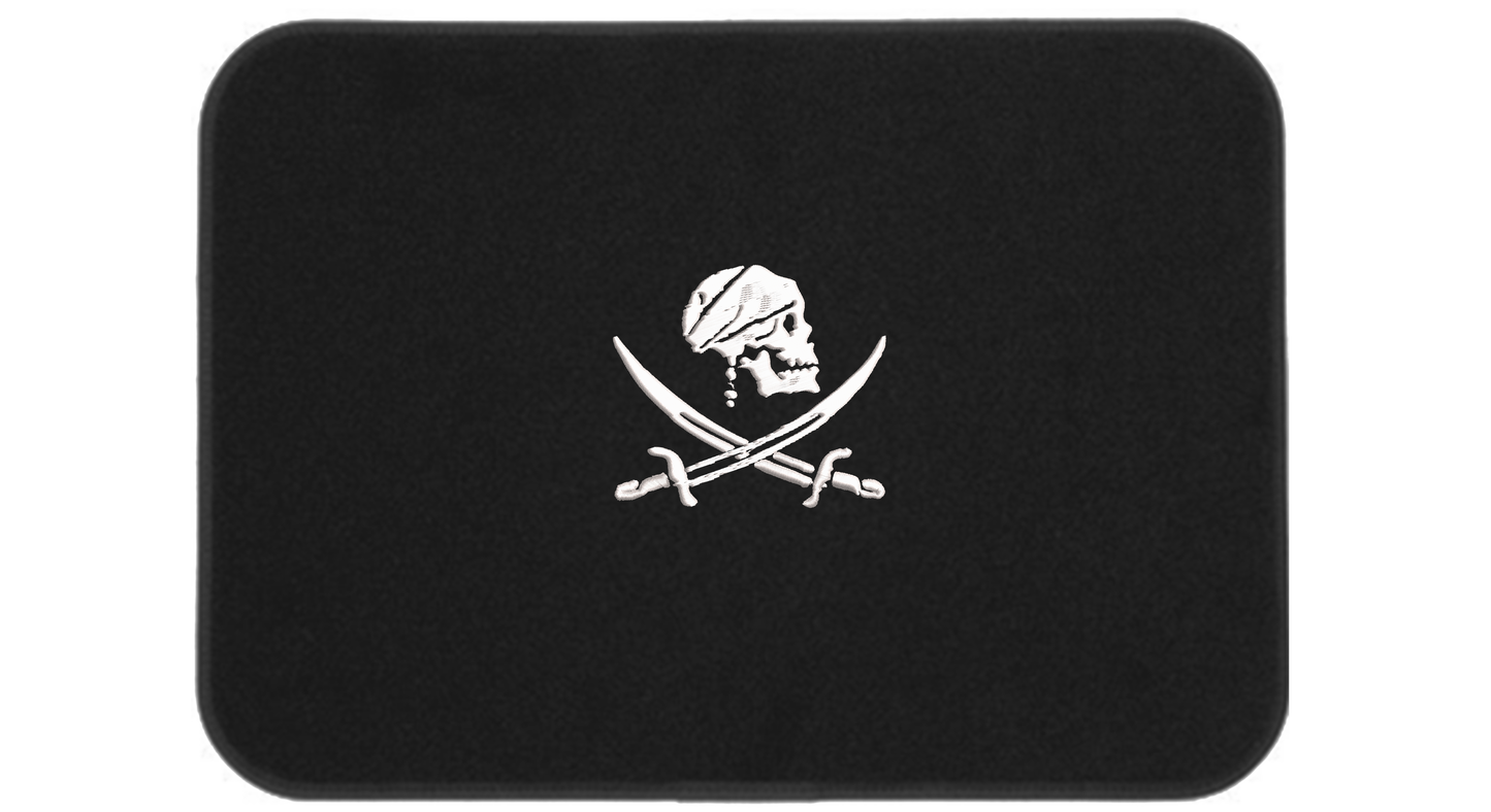 Premium Embroidered Icon Mats - Anchor, Compass, Pirate or Tuna