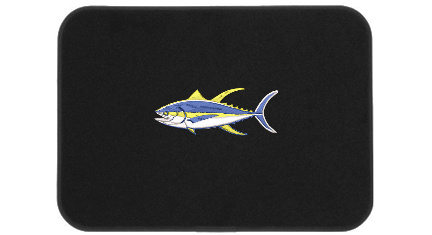 Premium Embroidered Icon Mats - Anchor, Compass, Pirate or Tuna