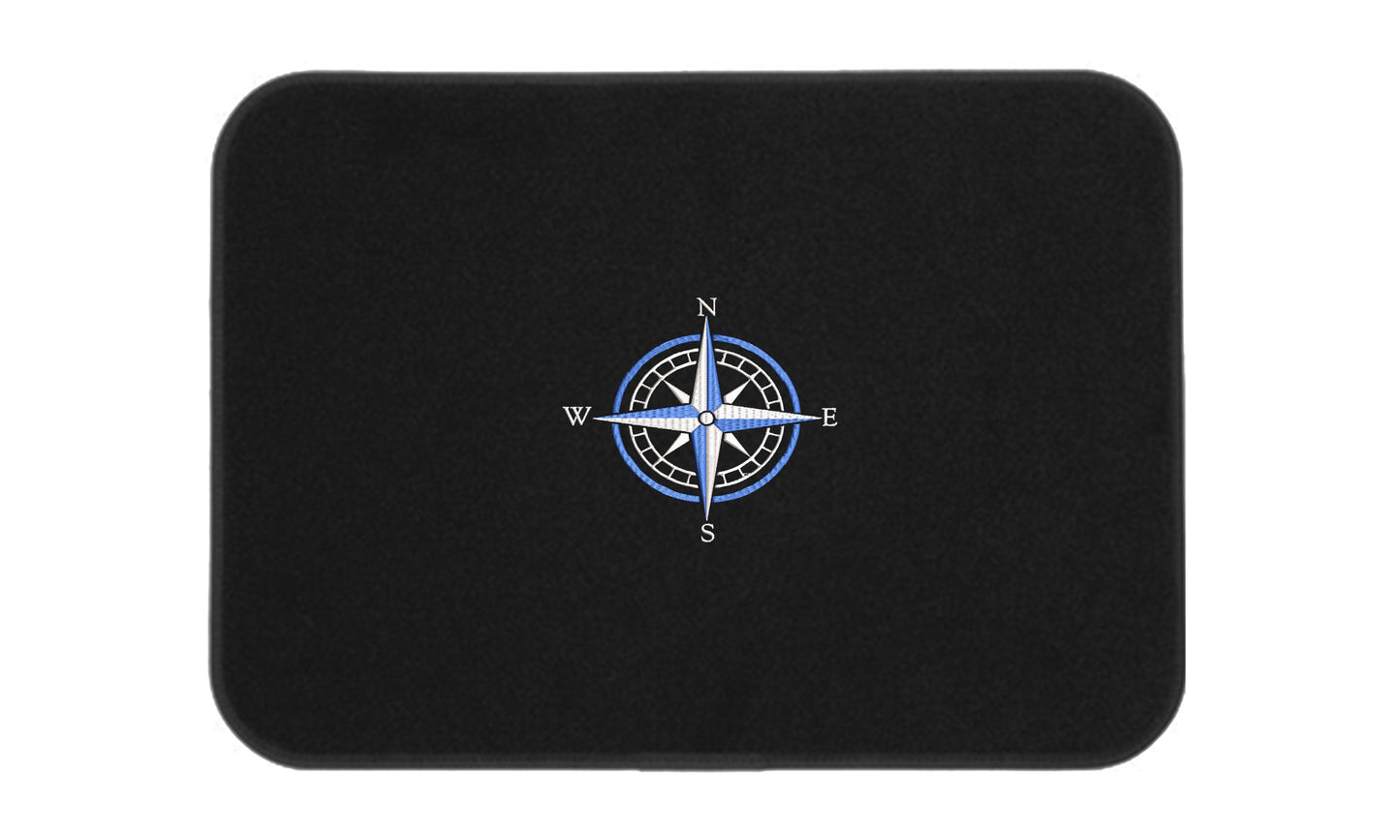 Premium Embroidered Icon Mats - Anchor, Compass, Pirate or Tuna