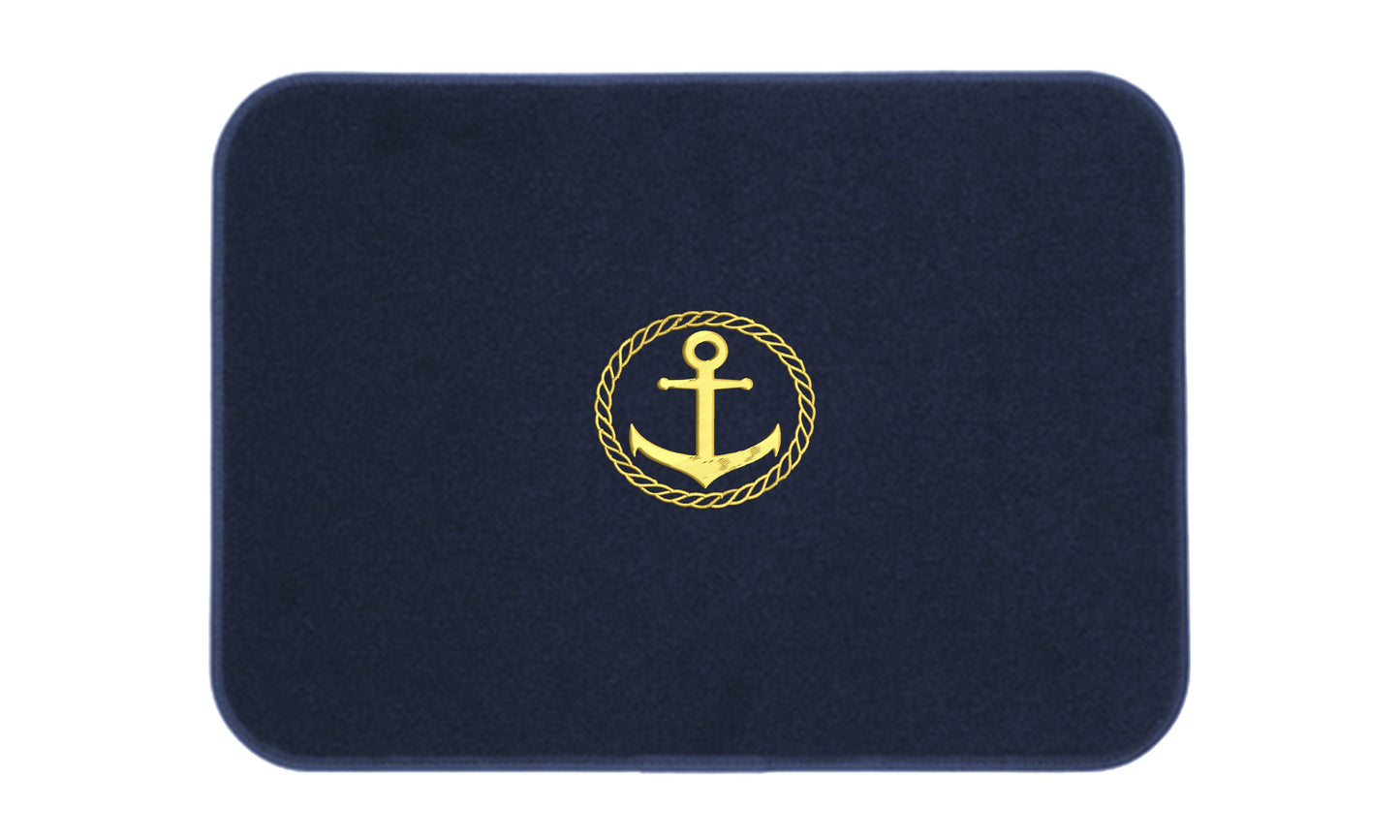 Premium Embroidered Icon Mats - Anchor, Compass, Pirate or Tuna