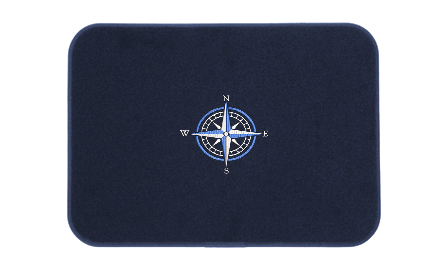 Premium Embroidered Icon Mats - Anchor, Compass, Pirate or Tuna