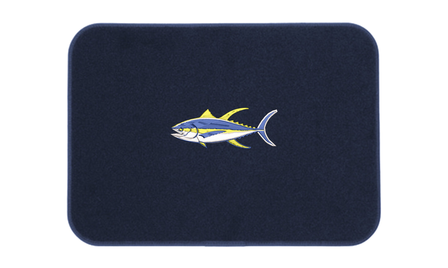 Premium Embroidered Icon Mats - Anchor, Compass, Pirate or Tuna