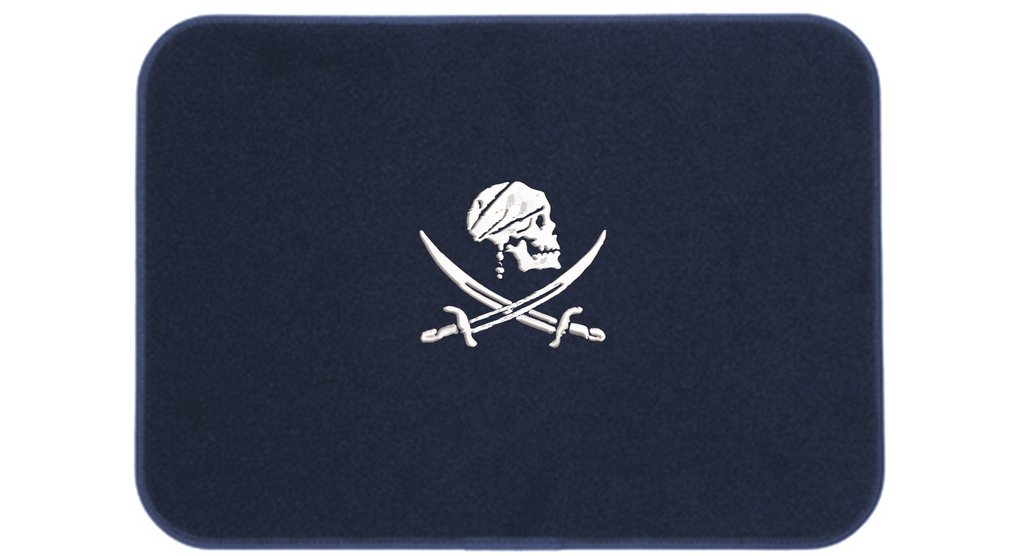 Premium Embroidered Icon Mats - Anchor, Compass, Pirate or Tuna