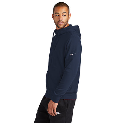 Nike Club Fleece Sleeve Swoosh Full-Zip Hoodie - Custom Embroidered