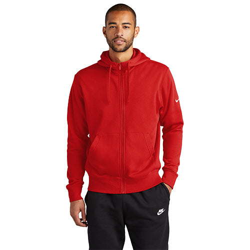 Nike Club Fleece Sleeve Swoosh Full-Zip Hoodie - Custom Embroidered