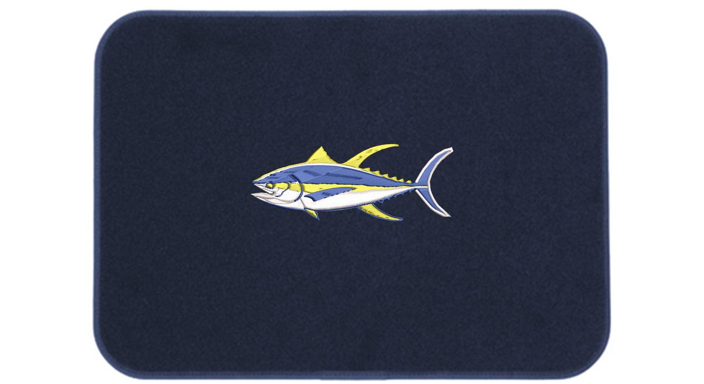 Premium Embroidered Icon Mats - Anchor, Compass, Pirate or Tuna