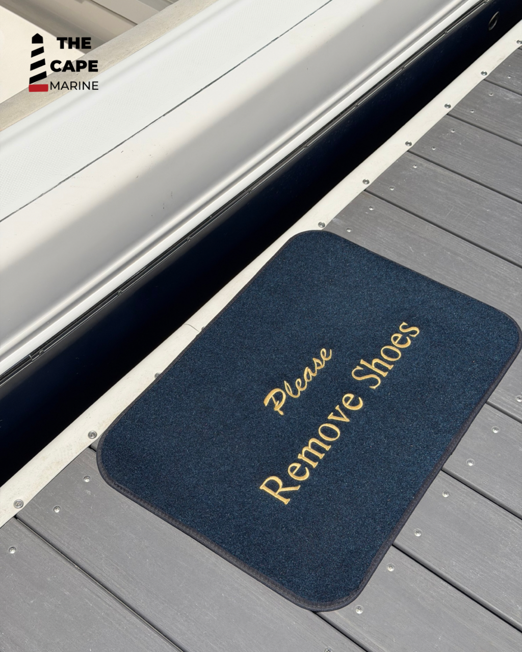 Please Remove Shoes Boat Mat