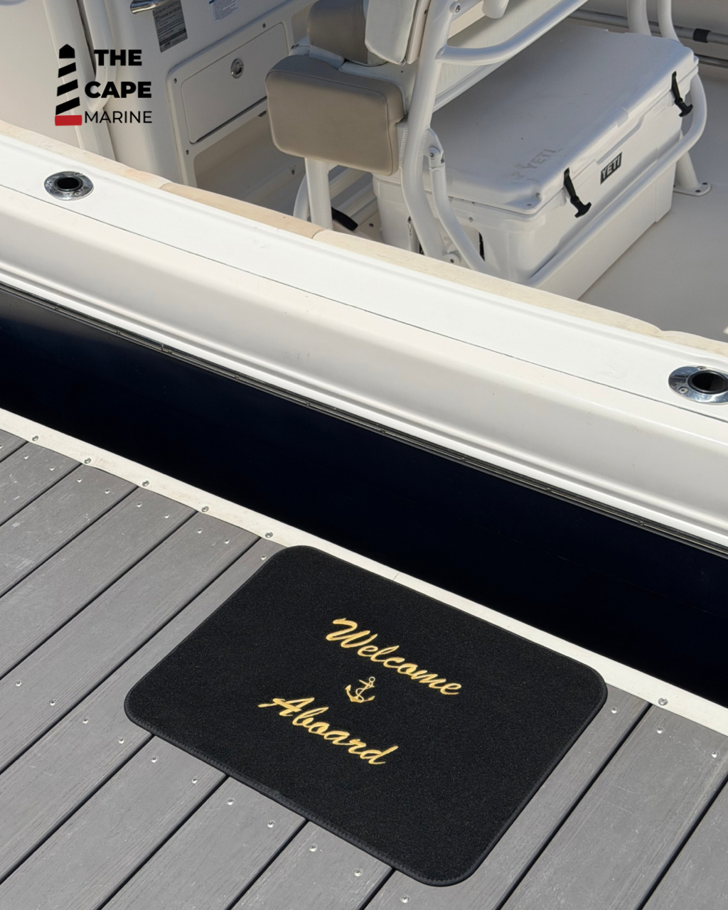 Welcome Aboard Boat Mat