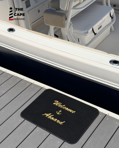 Welcome Aboard Boat Mat
