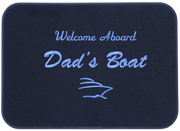 Welcome Aboard Dad's Boat Mat