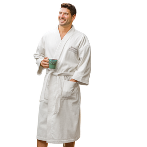 Terry Velour Kimono Robe - Custom Embroidered
