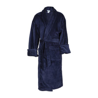 Terry Velour Shawl Collar Robe - Custom Embroidered