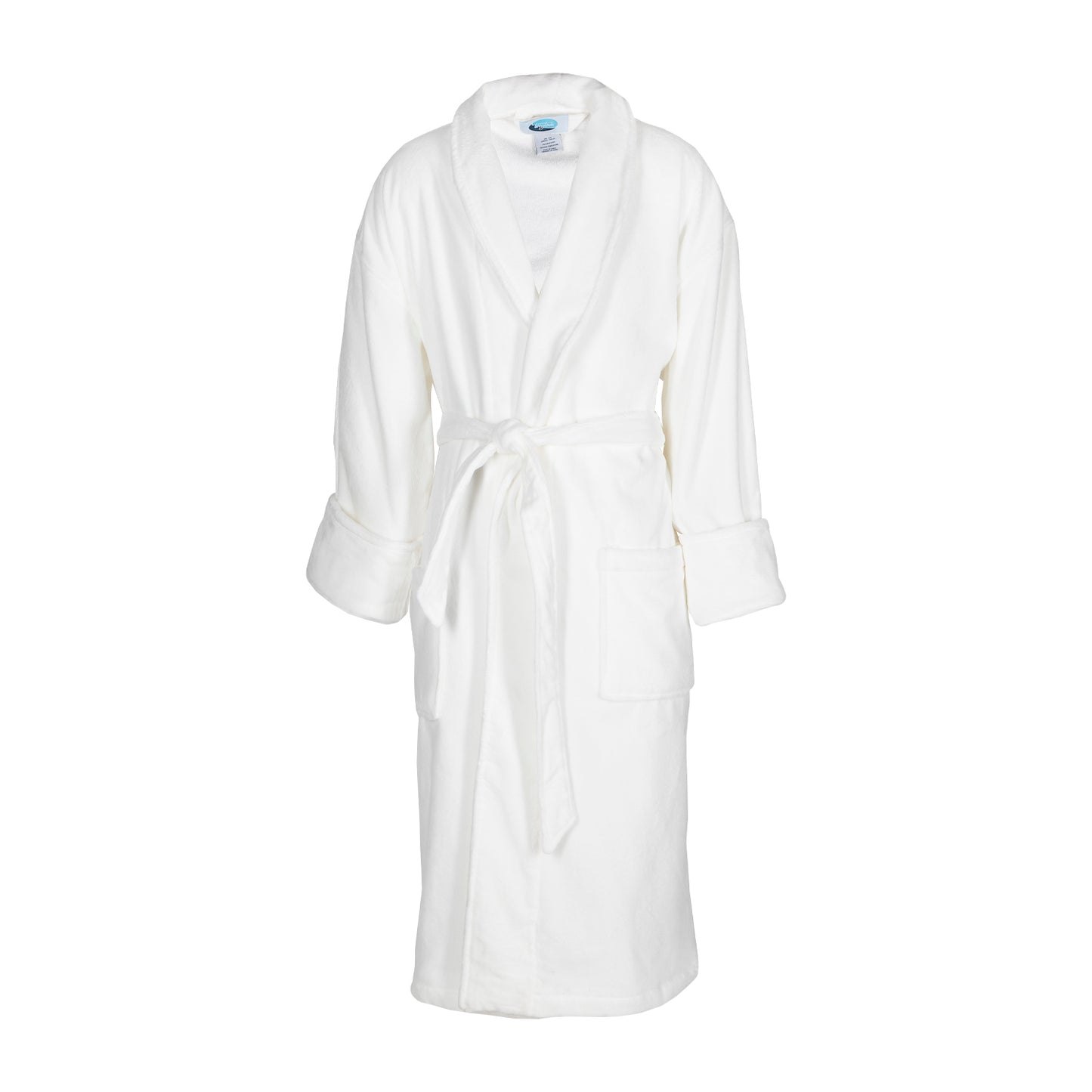 Terry Velour Shawl Collar Robe - Custom Embroidered