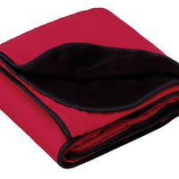 Fleece and Nylon Travel Blanket