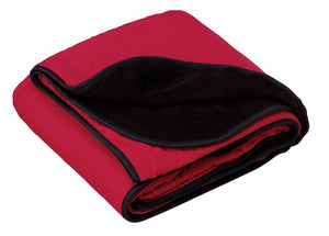 Fleece and Nylon Travel Blanket