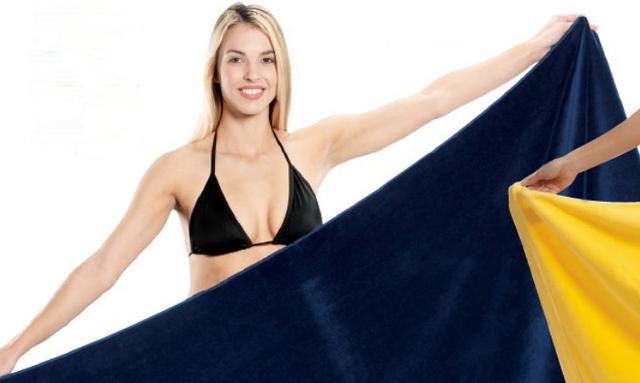 Heavyweight King Size Velour Beach Towel