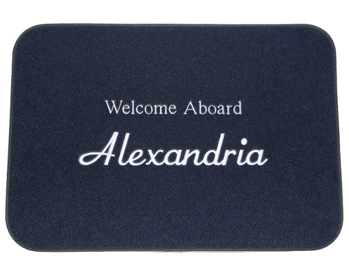 Personalized Boat Mat - LARGE 21"x30"