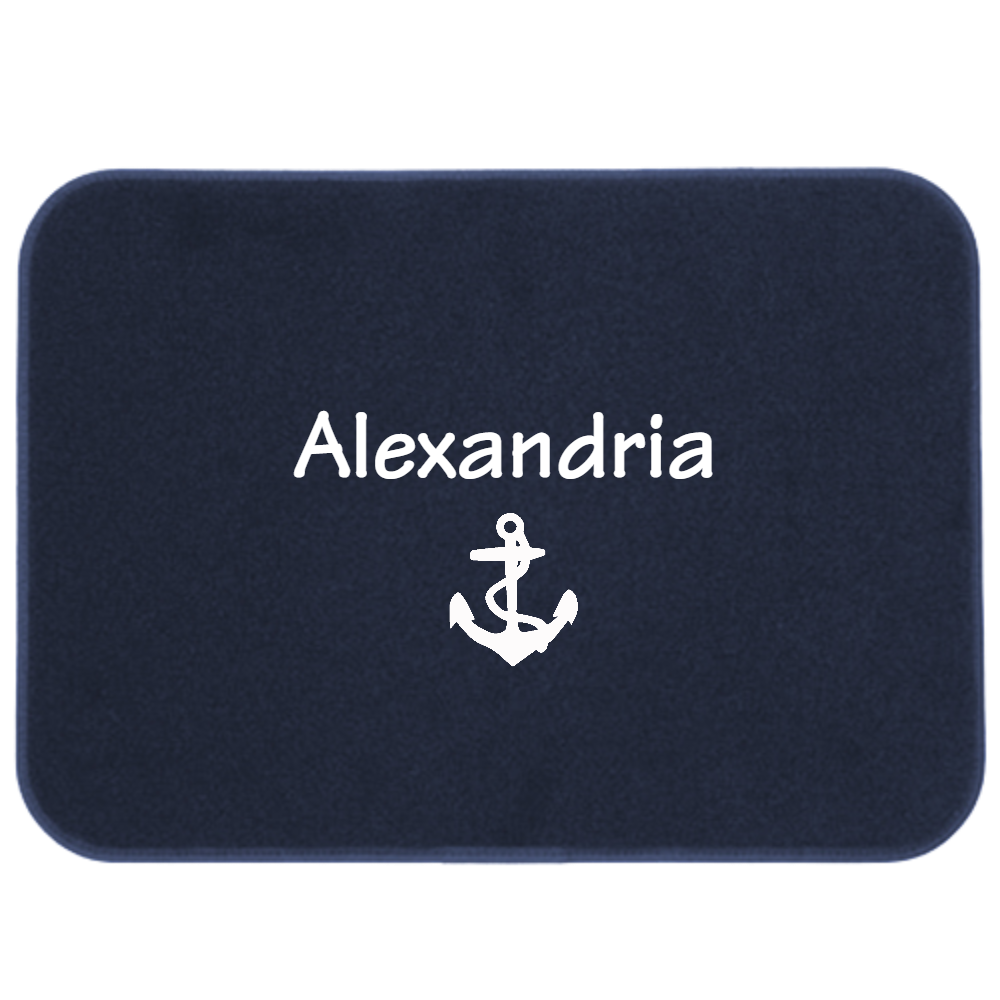 Personalized Boat Mat - MEDIUM 17"x24"