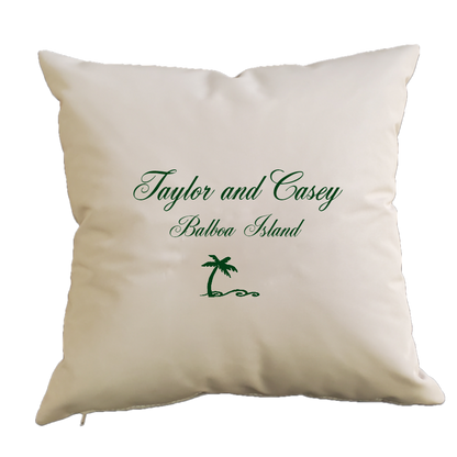 Personalized Outdoor Pillows 18 x 18